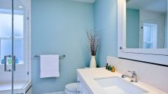 Краска в интерьере ванной