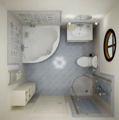 Планировка ванной комнаты совмещенной с туалетом