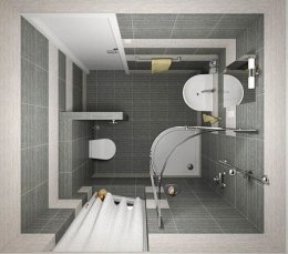 Пример дизайна ванной комнаты 2
